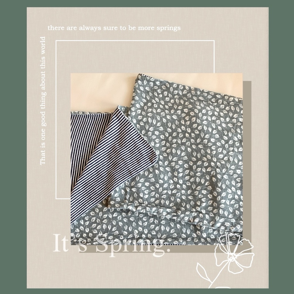 Double Sided Reversible Cotton Scarf